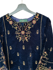 Embroided Velvet Shirt