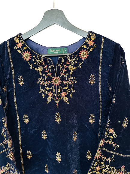 Embroided Velvet Shirt