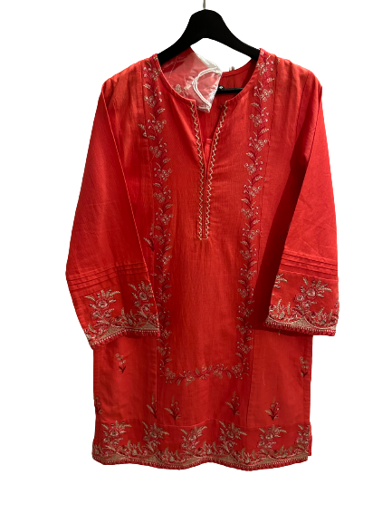 Embroided Khaddar Kurta