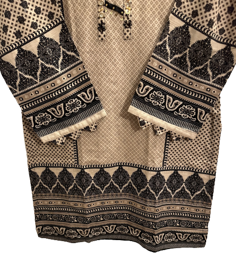 Khaddar Printed Kurta