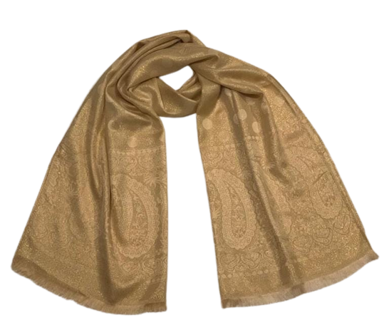 Golden Banarsi Scarf