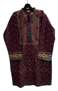 Block Printed Khaddar Kurta