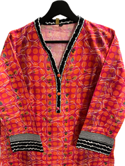 Printed Khaddar Shirt